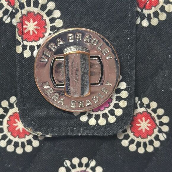 Vera Bradley Pirhouette Twist Lock Black Wristlet LOOK - Picture 2 of 9